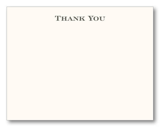 Thank You Flat Card - Block