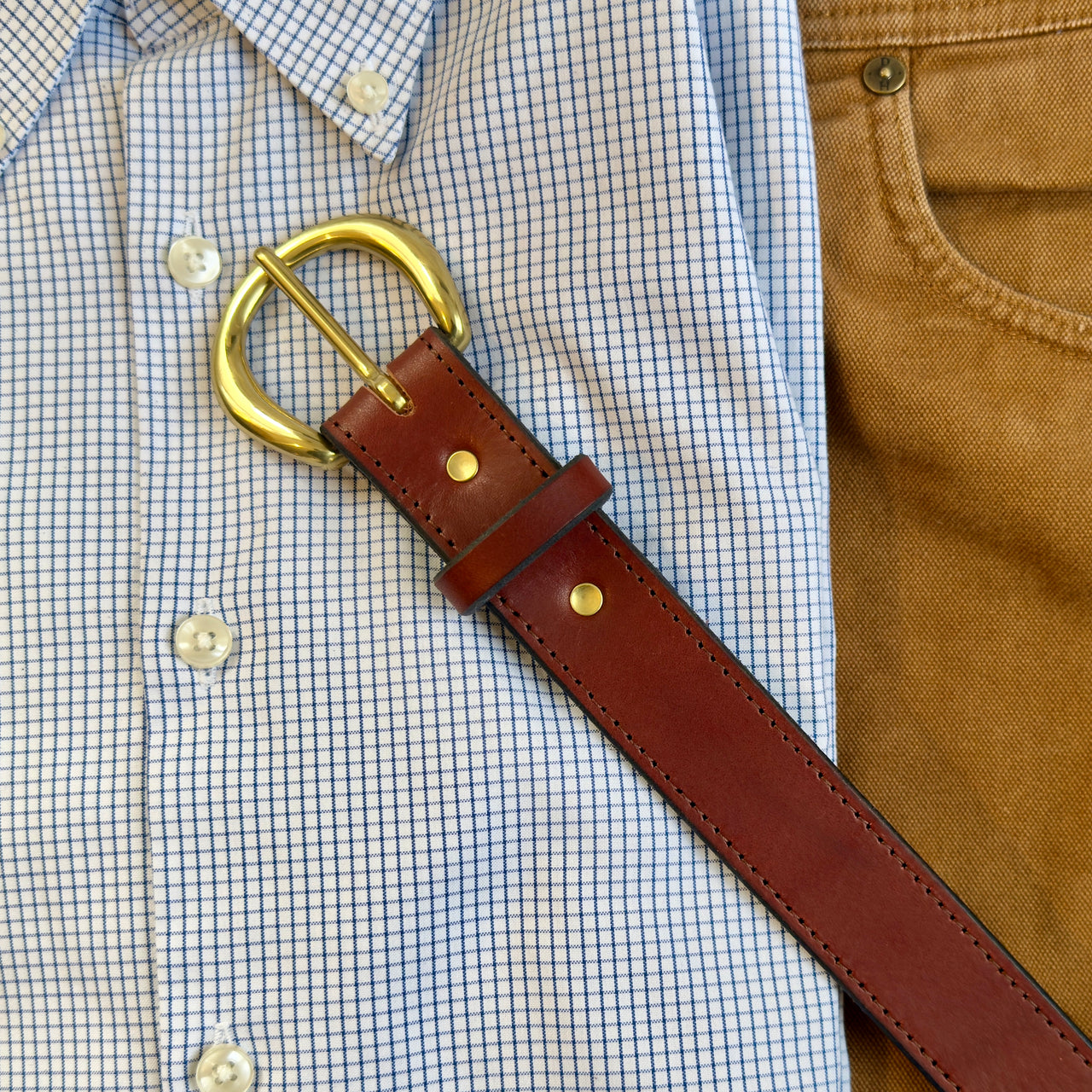 Brisket Supply Belt 1.25" Dark Saddle