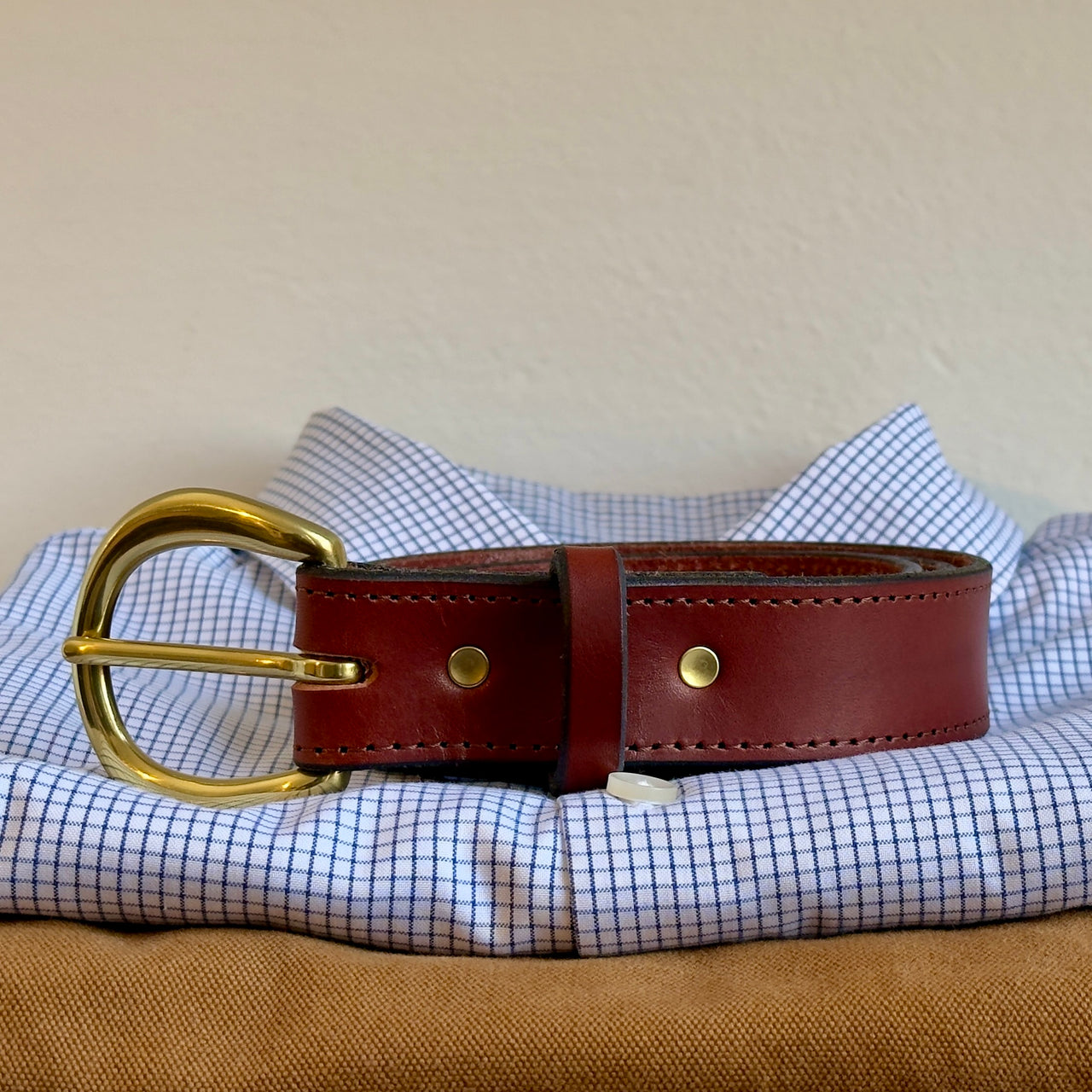 Brisket Supply Belt 1.25" Dark Saddle