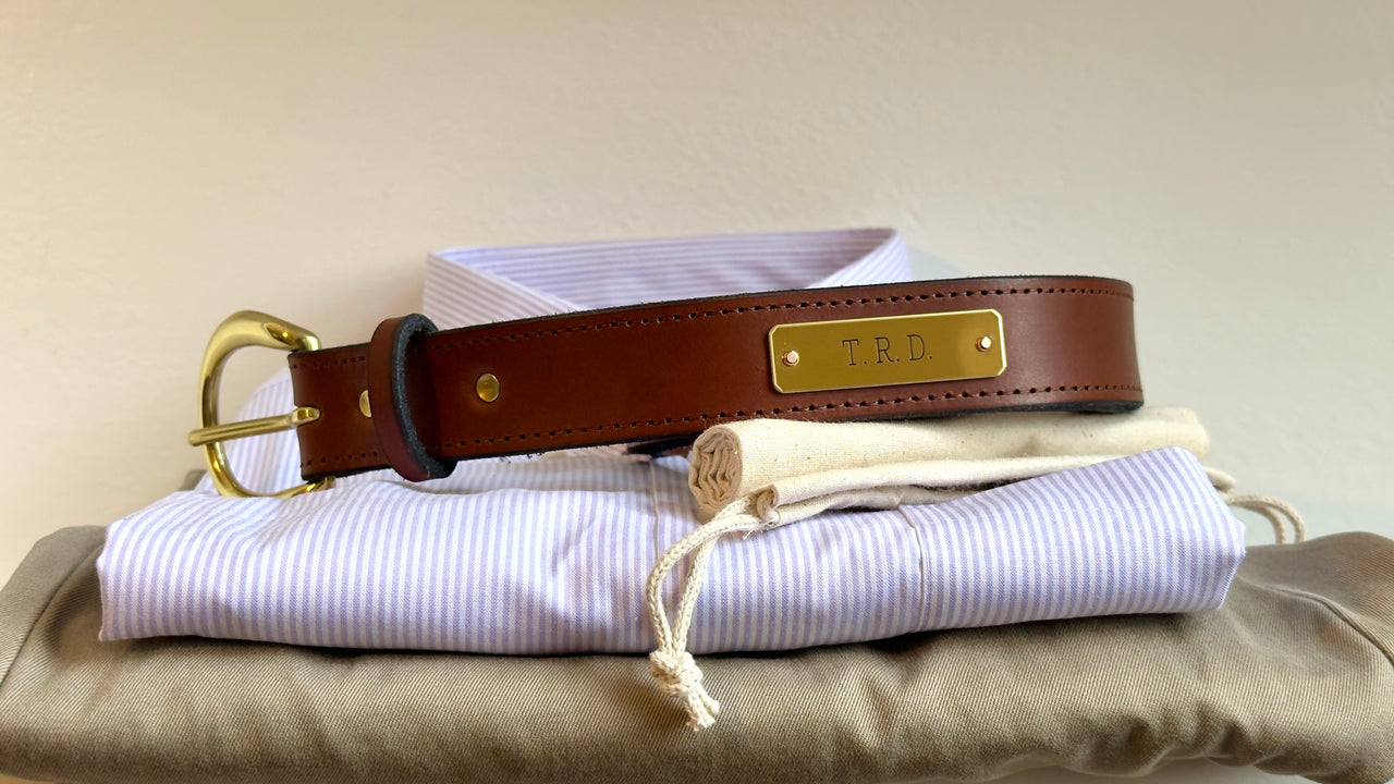 Brisket Supply Custom Belt 1.25" Traditional Brown (Engraved)