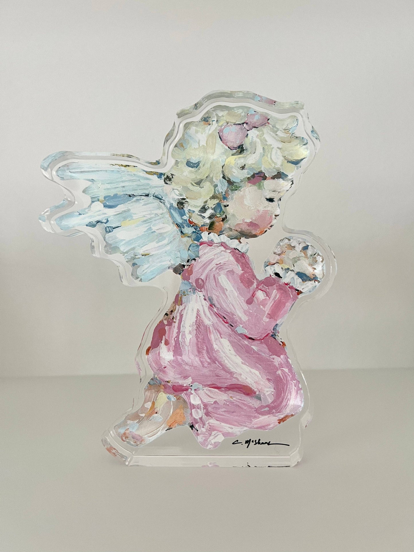 "Tiny Wings I" Acrylic Block: Small