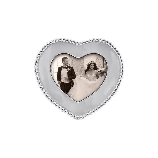 Beaded 4x6 Heart Frame