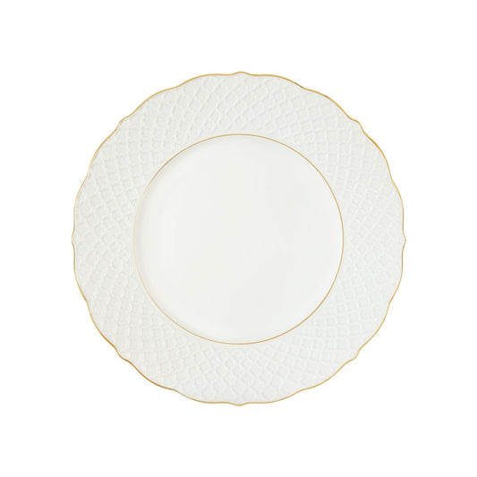 Empire Dinner Plate - White & Gold