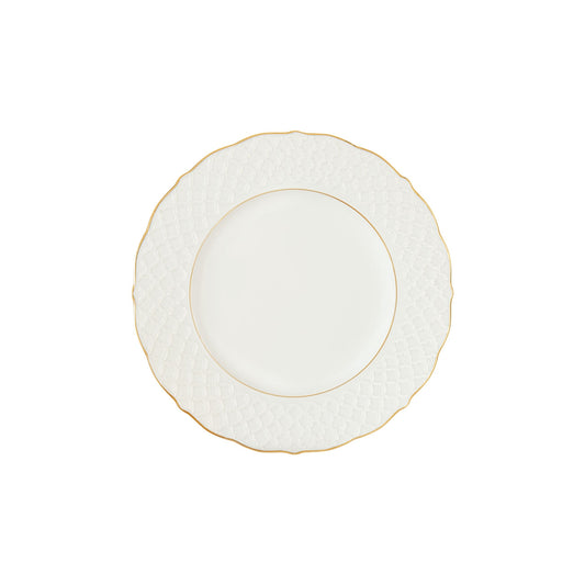 Empire Dessert Plate - White & Gold