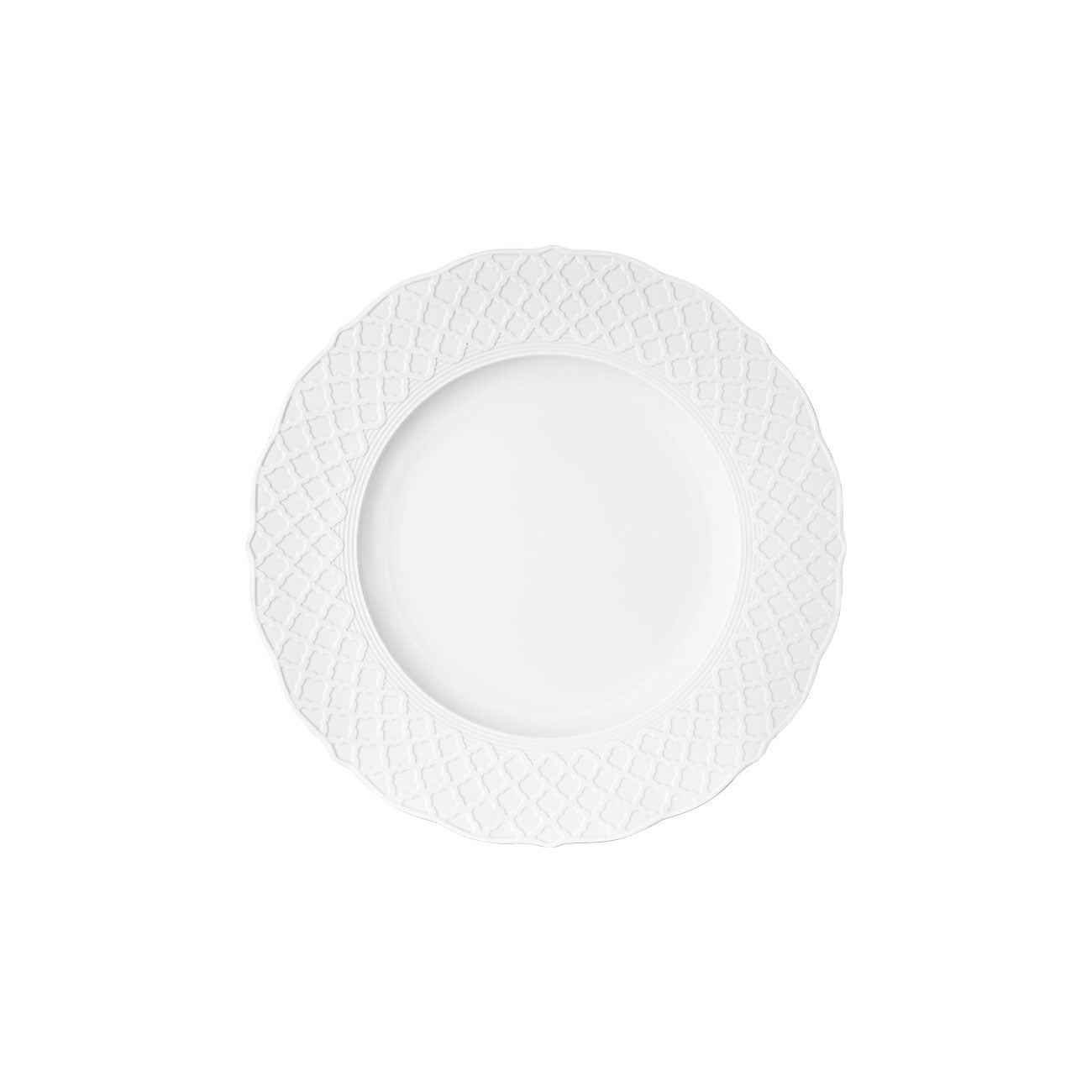 Empire Dessert Plate - White