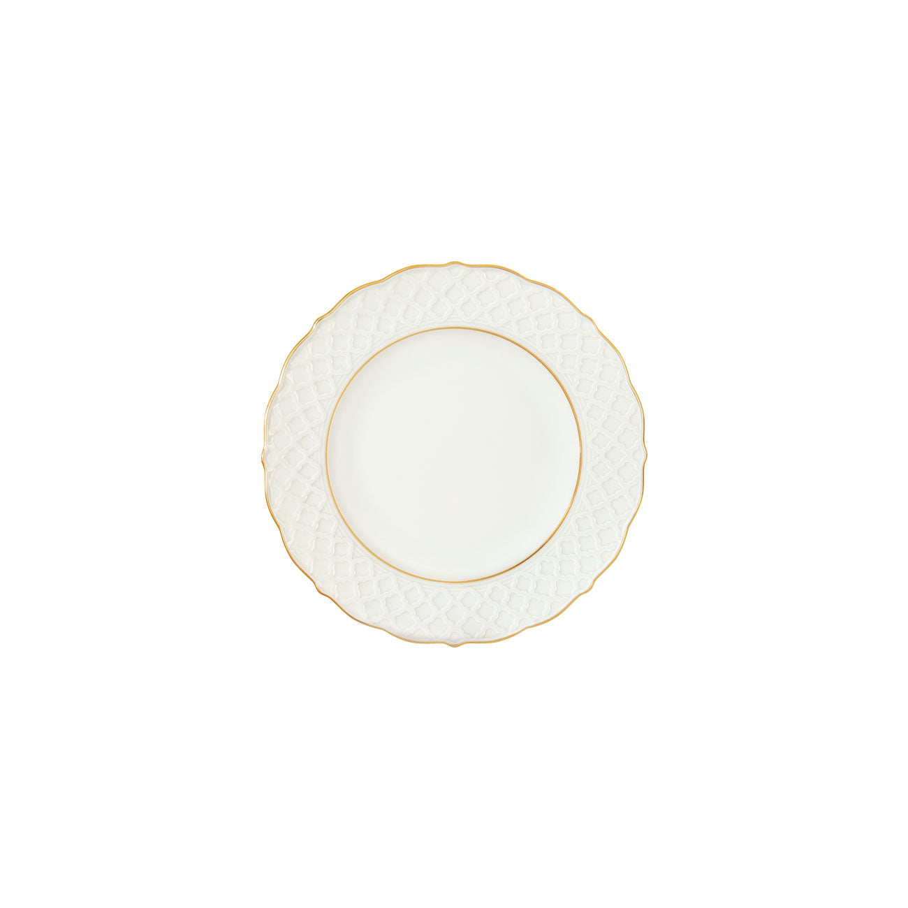 Empire Bread & Butter Plate - White & Gold