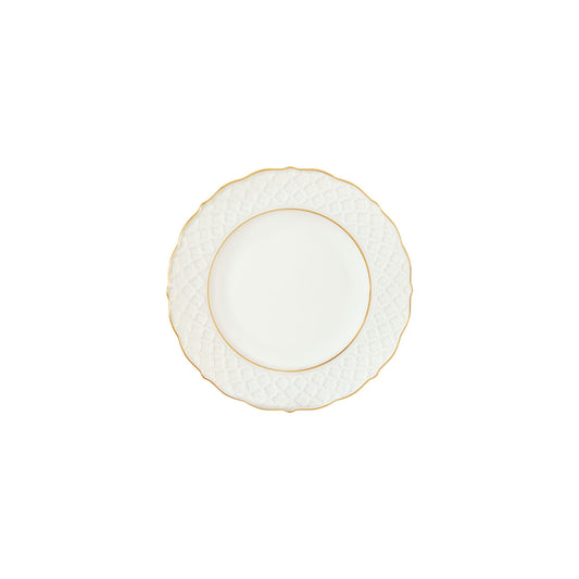 Empire Bread & Butter Plate - White & Gold