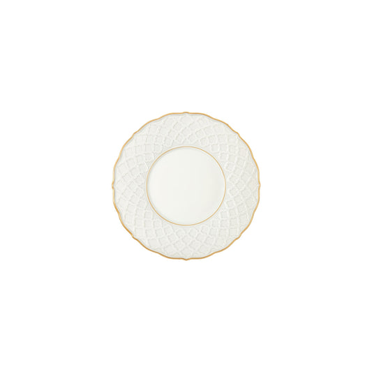 Empire Tea Saucer - White & Gold
