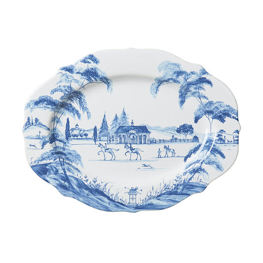 Country Estate 15" Serving Platter - Delft Blue