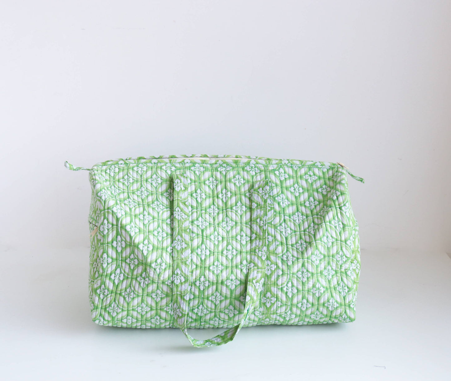 Floral Quilted Overnight Bag
