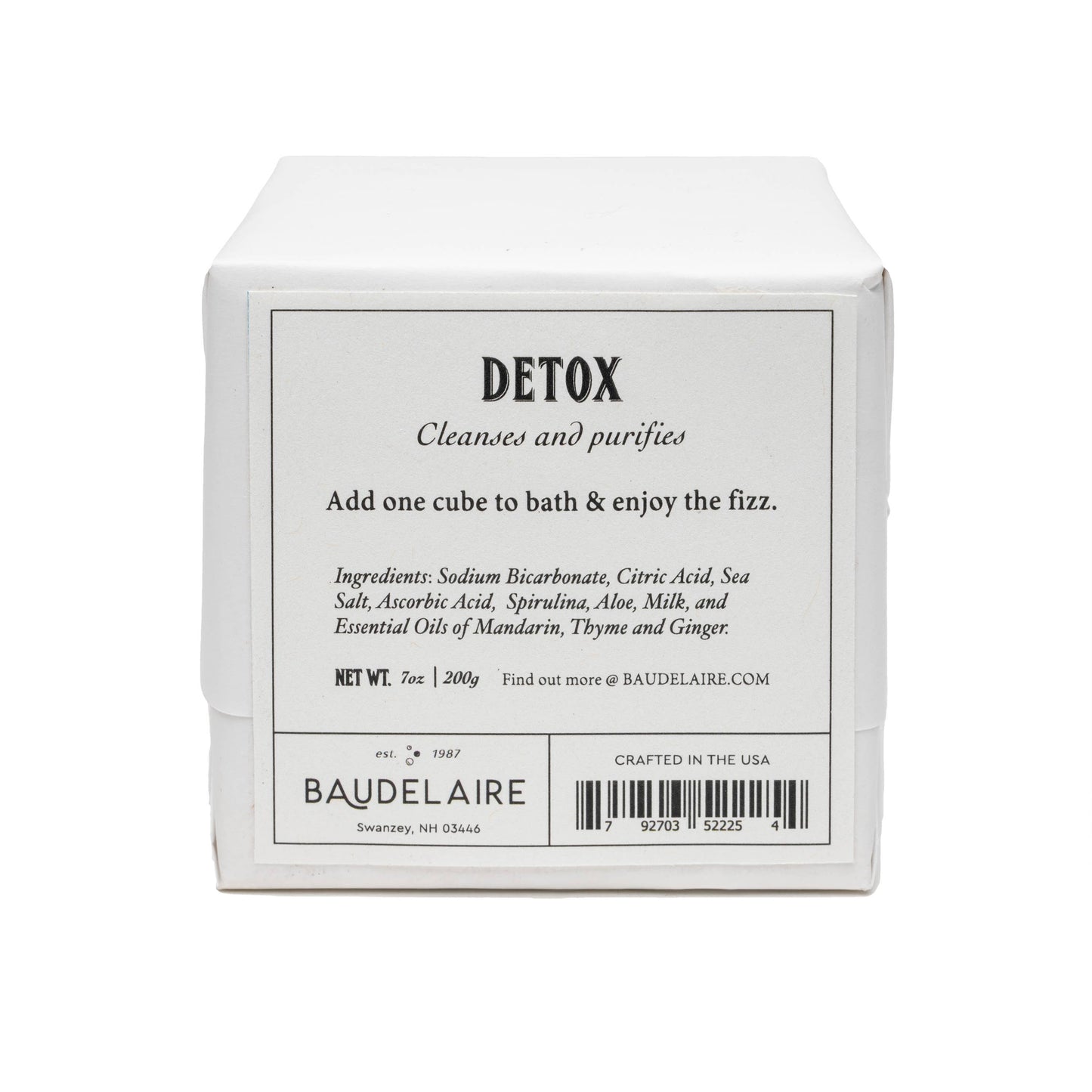 Detox Effervescent Cube - 7oz