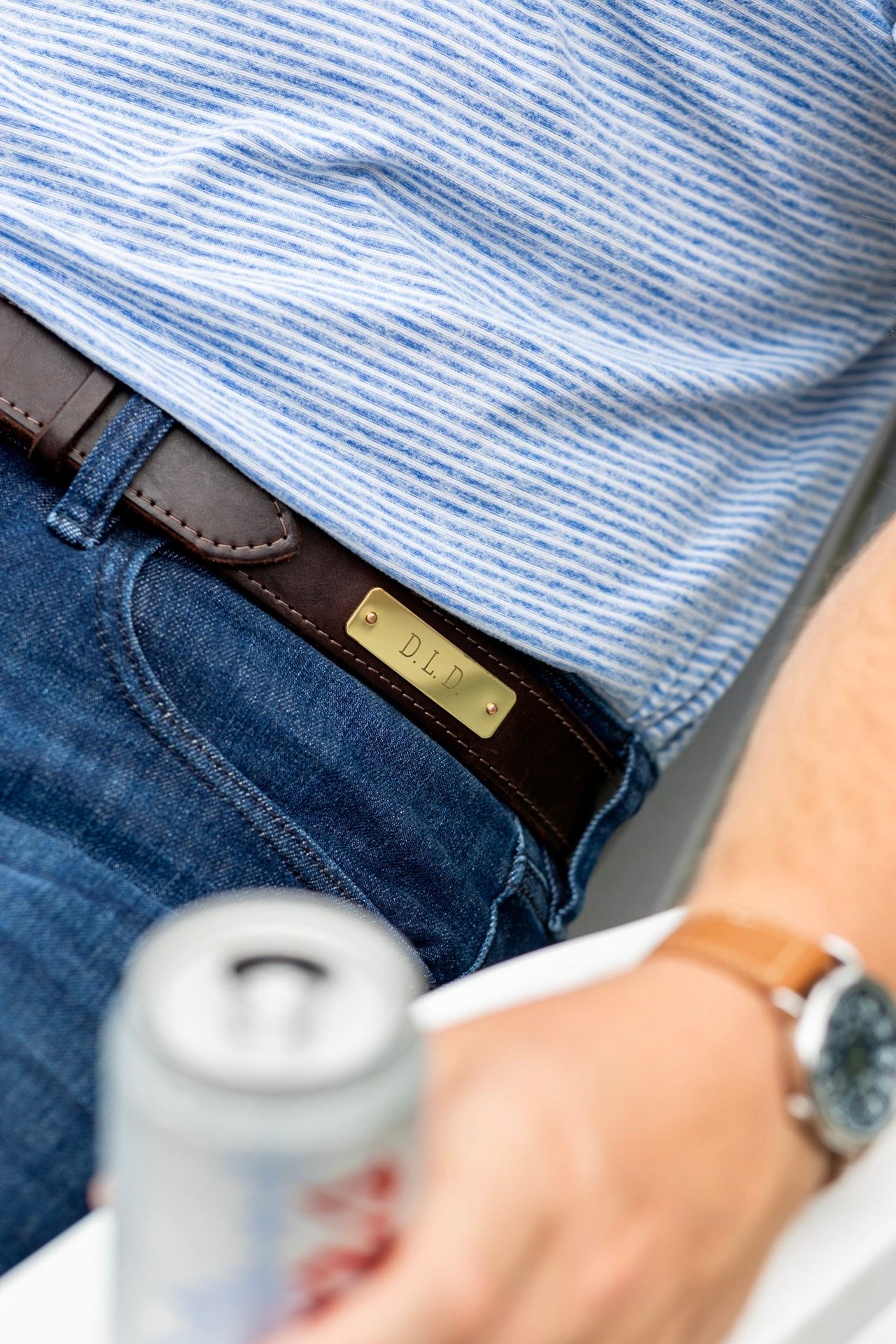 Brisket Supply Custom Belt 1.25" Dark Brown (Engraved)
