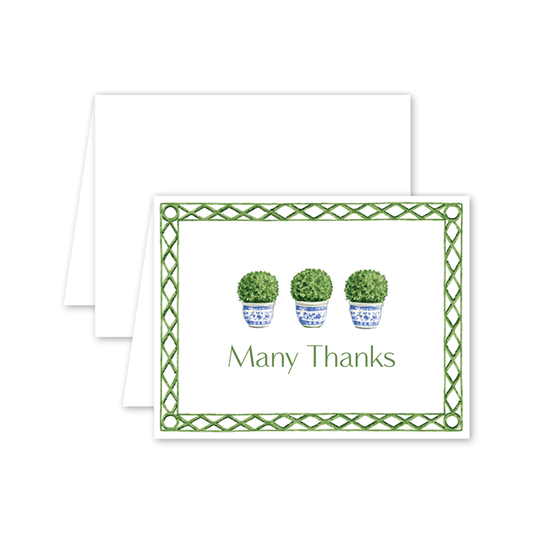 Poolside Topiary Thanks Card