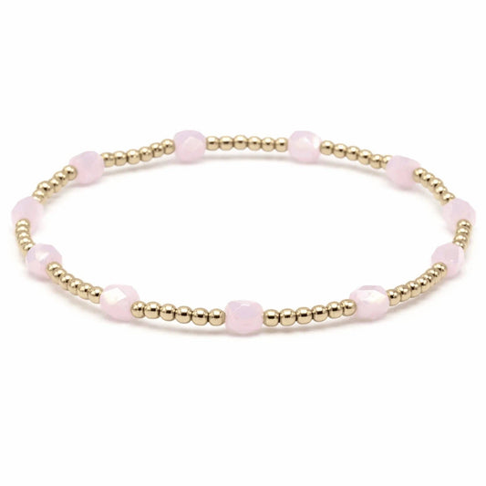 The Key West Bracelet in Light Pink - 6.5"