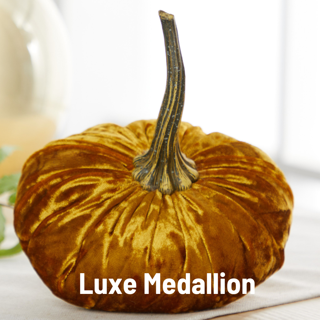 Pumpkin Large Velvet - Slate Blue