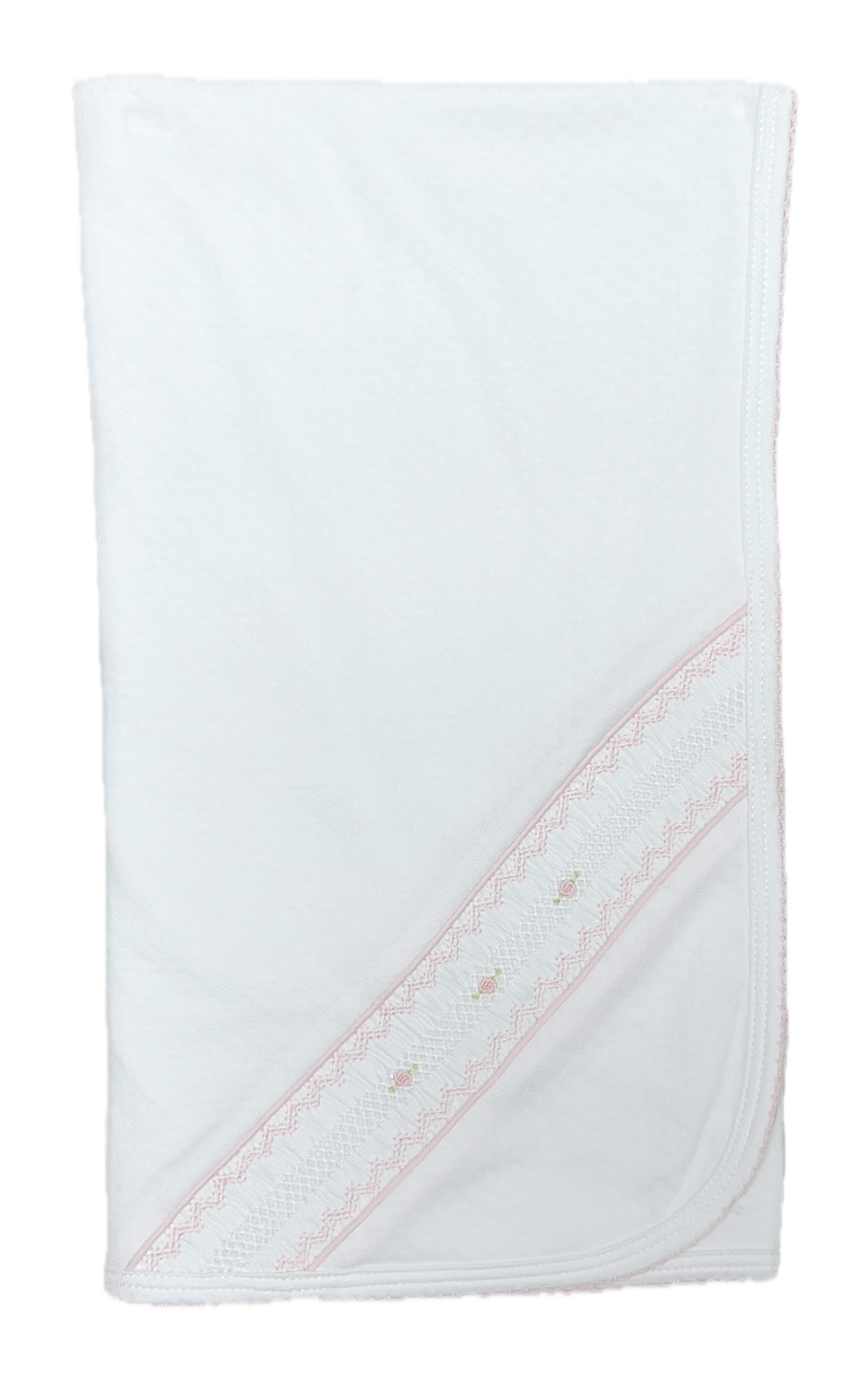 Girls Hand Smocked Pima Cotton "Celine & Tom" Blanket