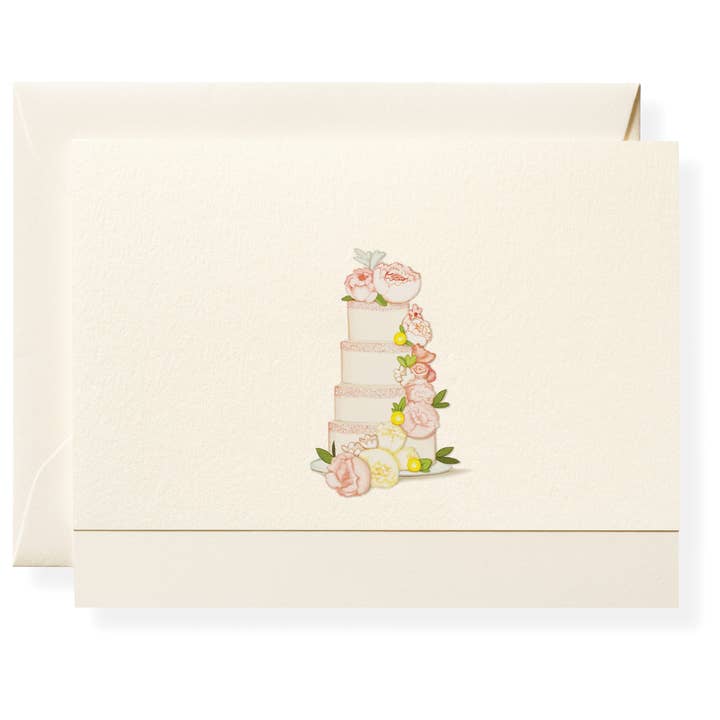 Wedding Cake Individual Notecard