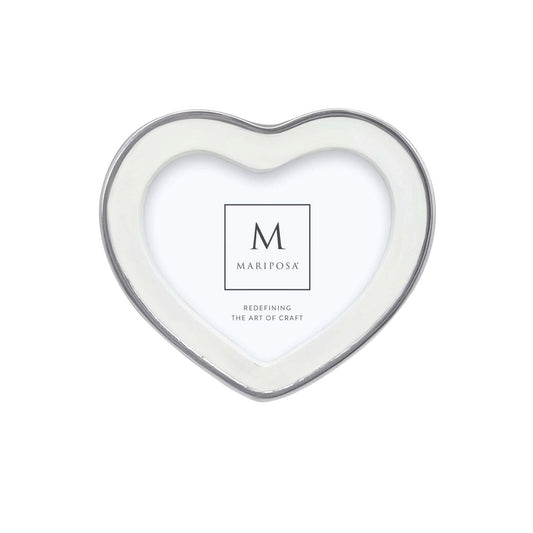 Signature White Heart Frame
