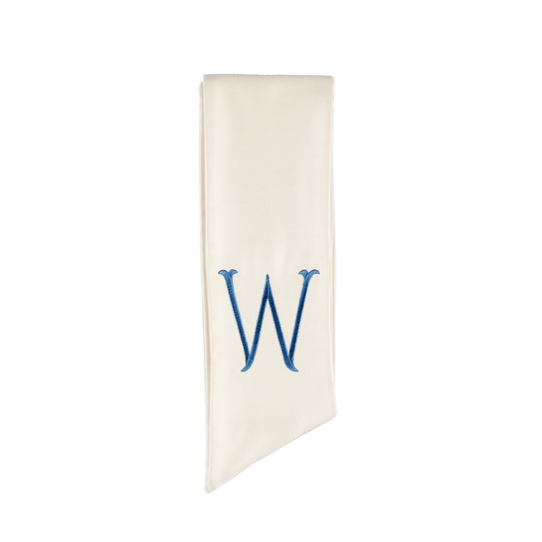 Monogram Ivory Wreath Sash - Standard