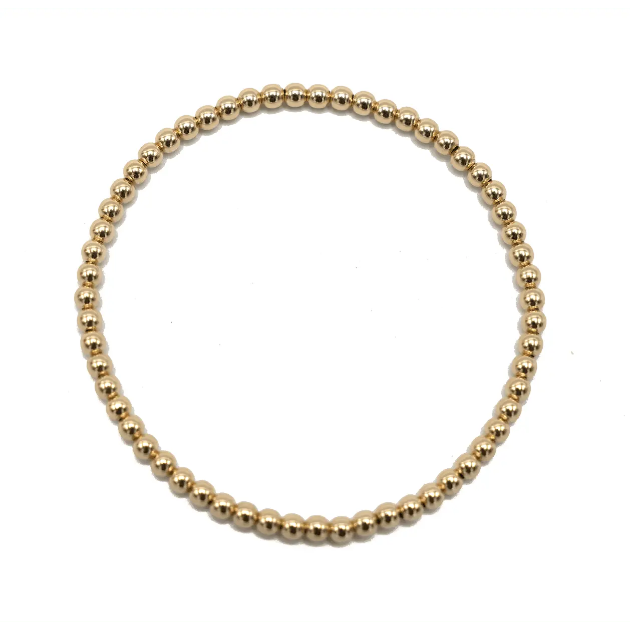 3mm Gold Filled Karma Waterproof Bracelet - 6.5"
