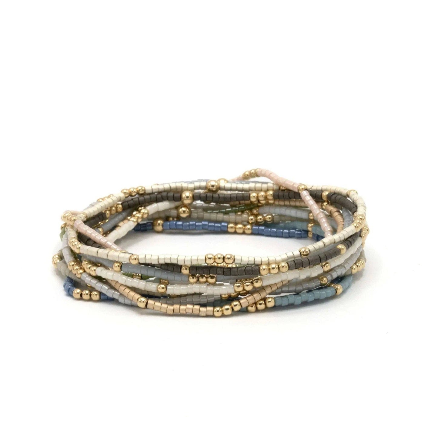 2mm Newport Cotton + Gold Filled Waterproof Bracelet - 7.0"