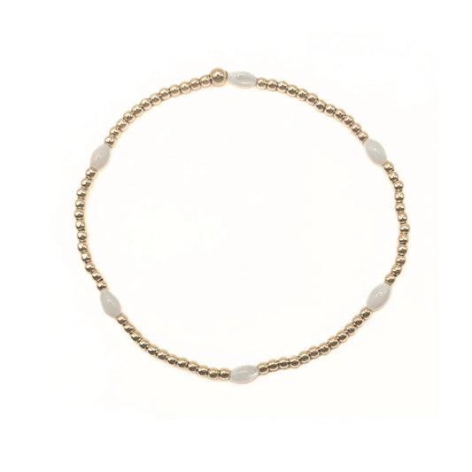 The Aspen Bracelet in White Opal - 6.5