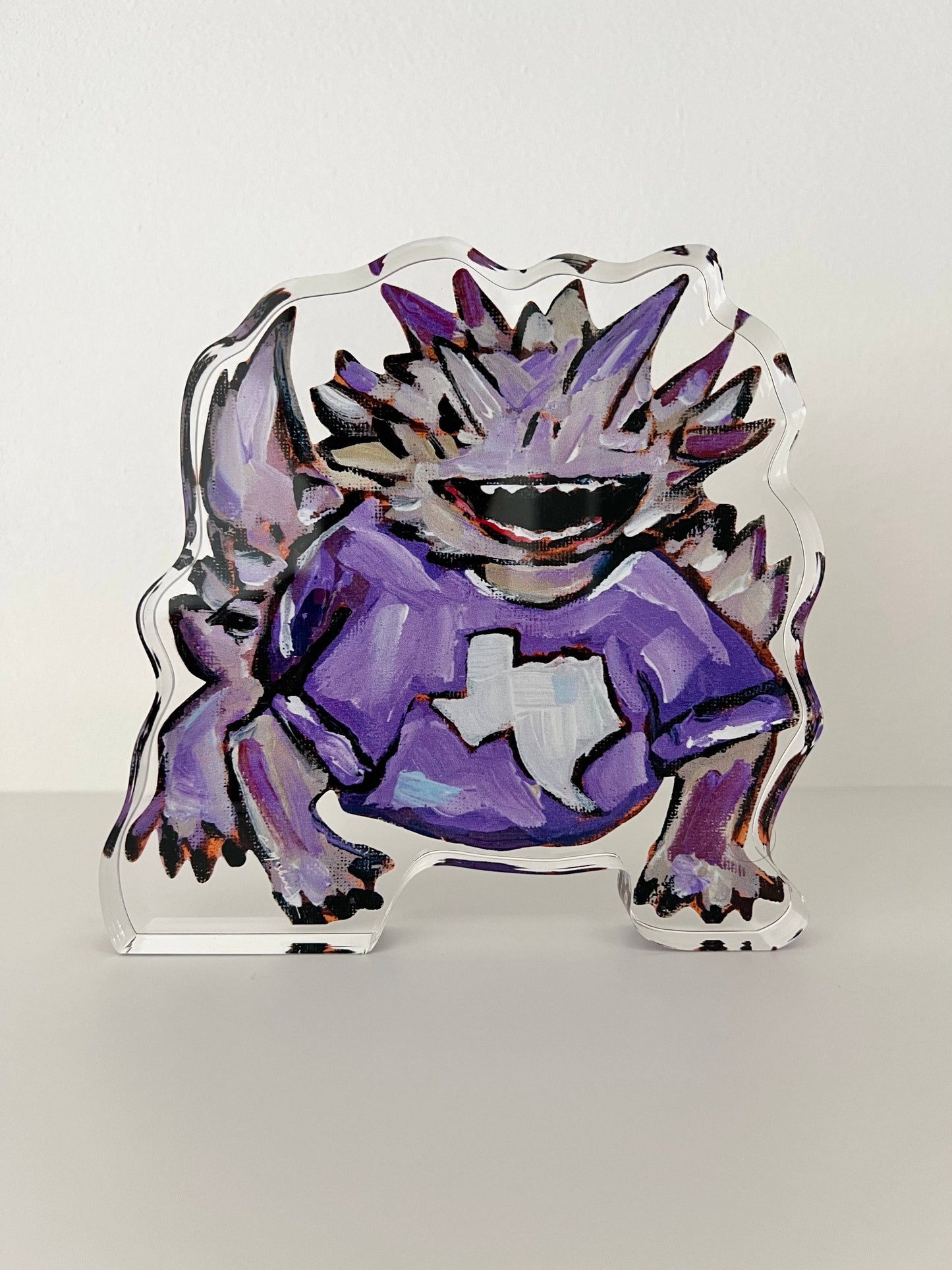 "TX Horned Frog" Acrylic Block: Small