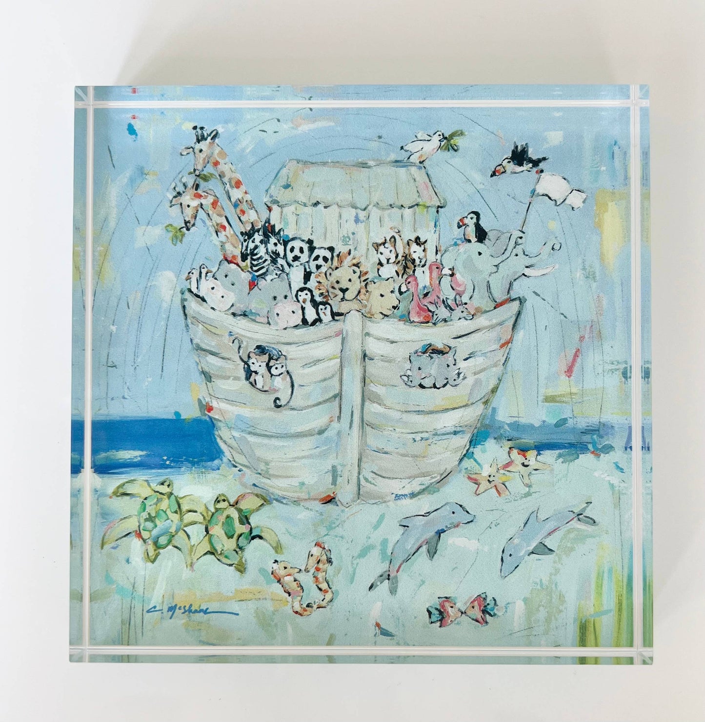 "Noah's Arks IV" Acrylic Block
