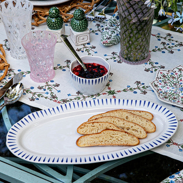 Sitio Stripe Ramekin - Delft Blue