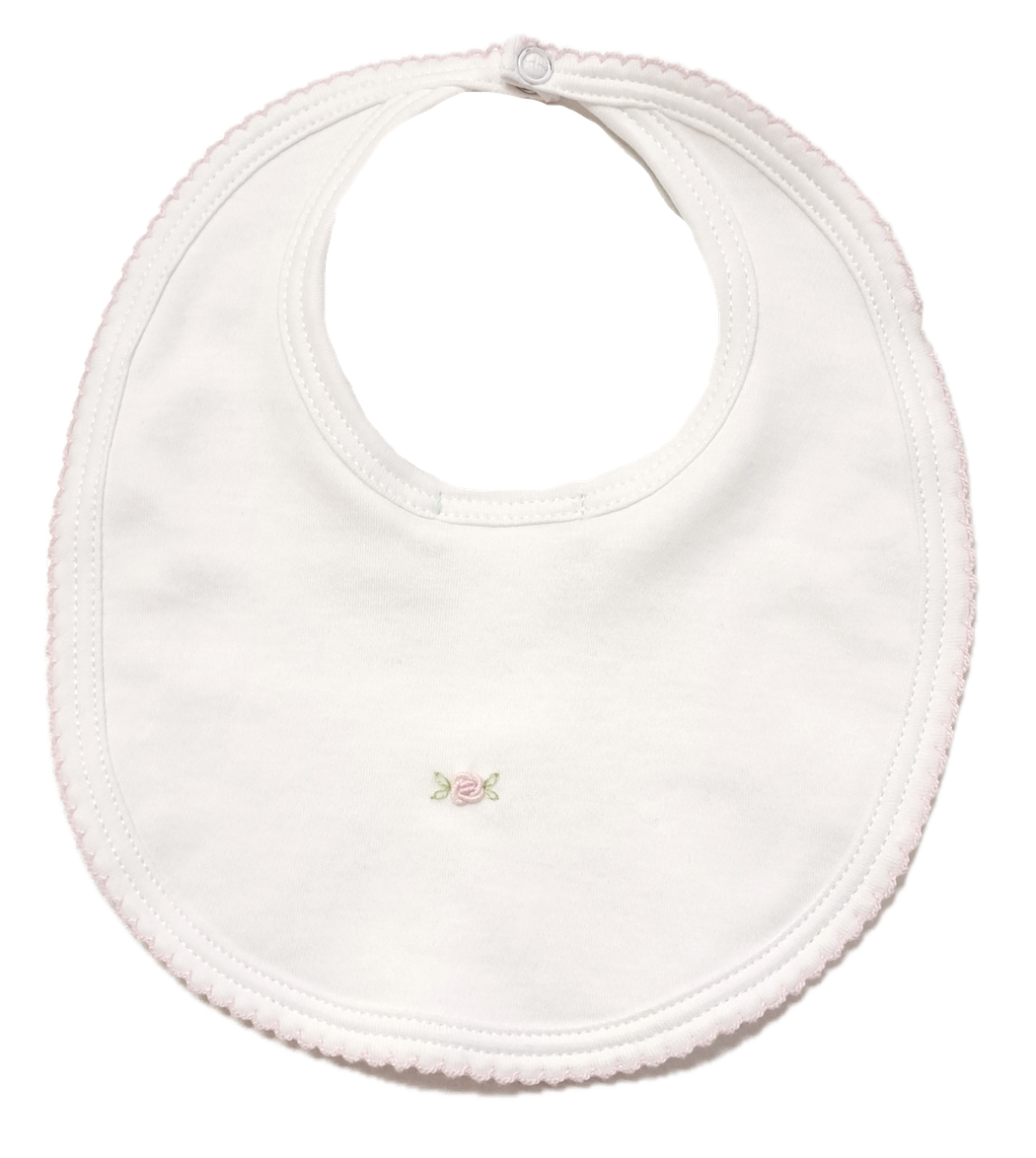 Baby Girl Hand Smocked "Celine & Tom" Bib