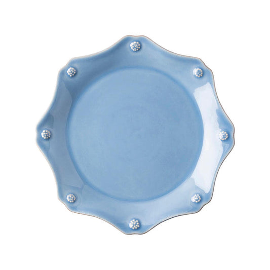 Berry & Thread Scalloped Dessert/Salad Plate- Chambray