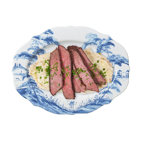 Country Estate 15" Serving Platter - Delft Blue