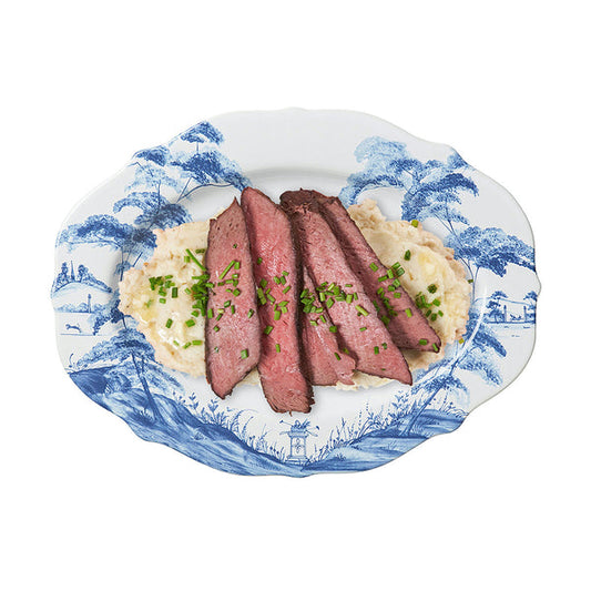 Country Estate 15" Serving Platter - Delft Blue