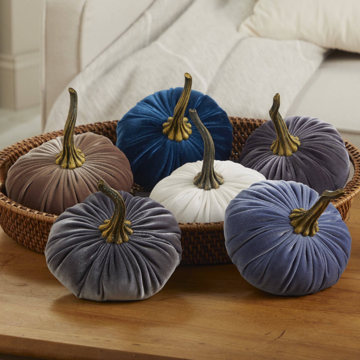 Pumpkin Large Velvet - Bronze