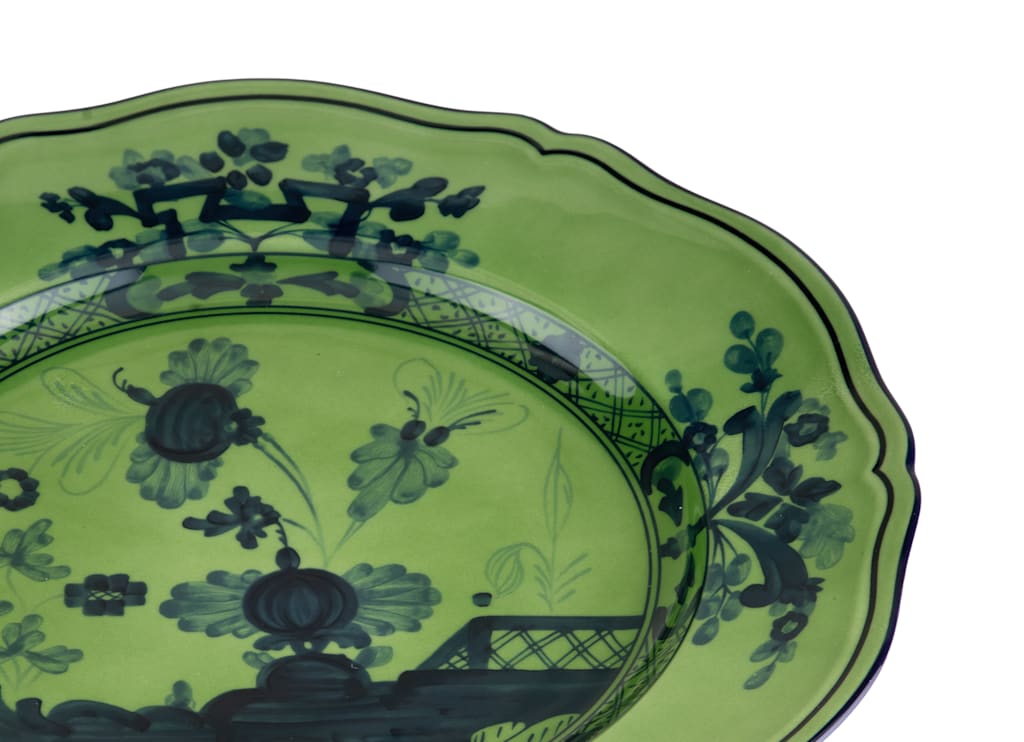 Oriente Italiano Flat Dinner Plate - Malachite