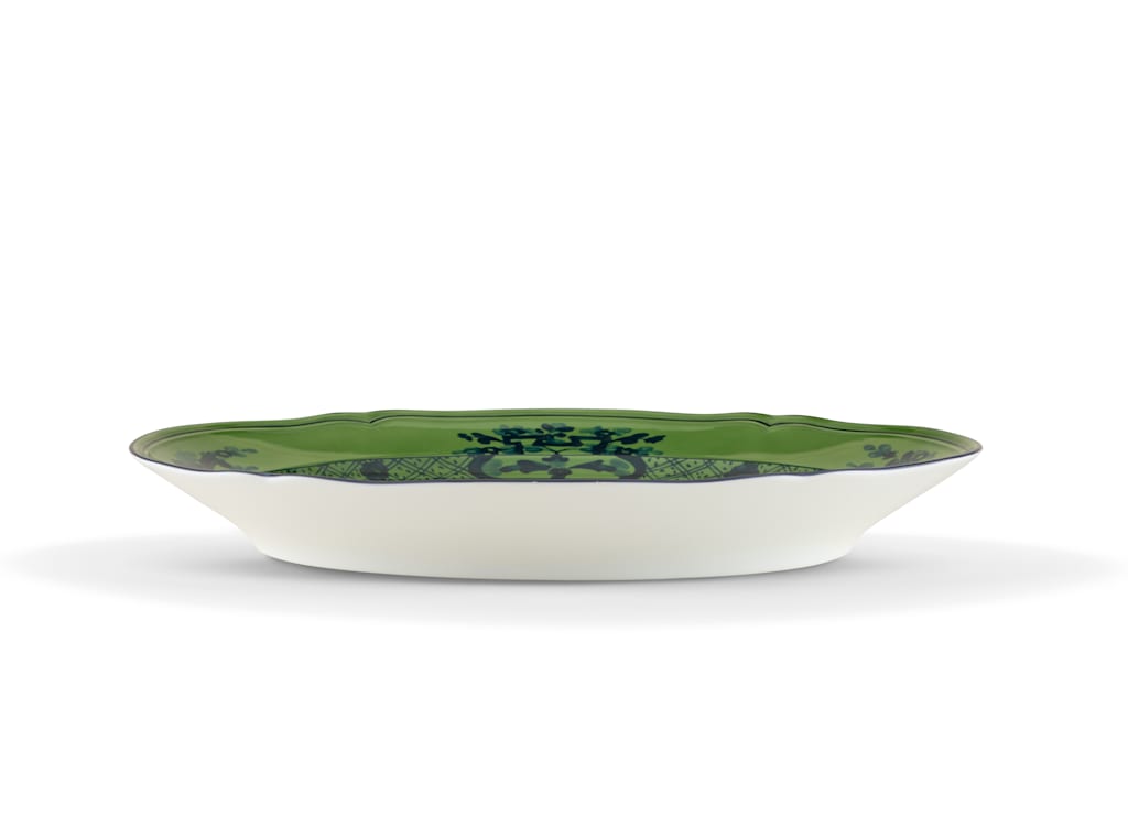 Oriente Italiano Large Oval Platter - Malachite