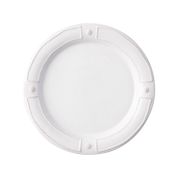 Berry & Thread French Panel Dessert/Salad Plate - Whitewash