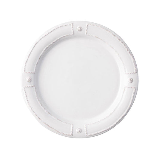 Berry & Thread French Panel Dessert/Salad Plate - Whitewash