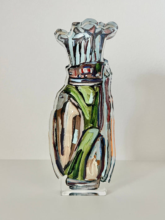 "Golf Clubs" Acrylic : Small