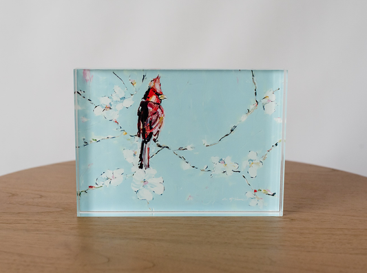 "Always With You" Cardinal Acrylic Shelfie