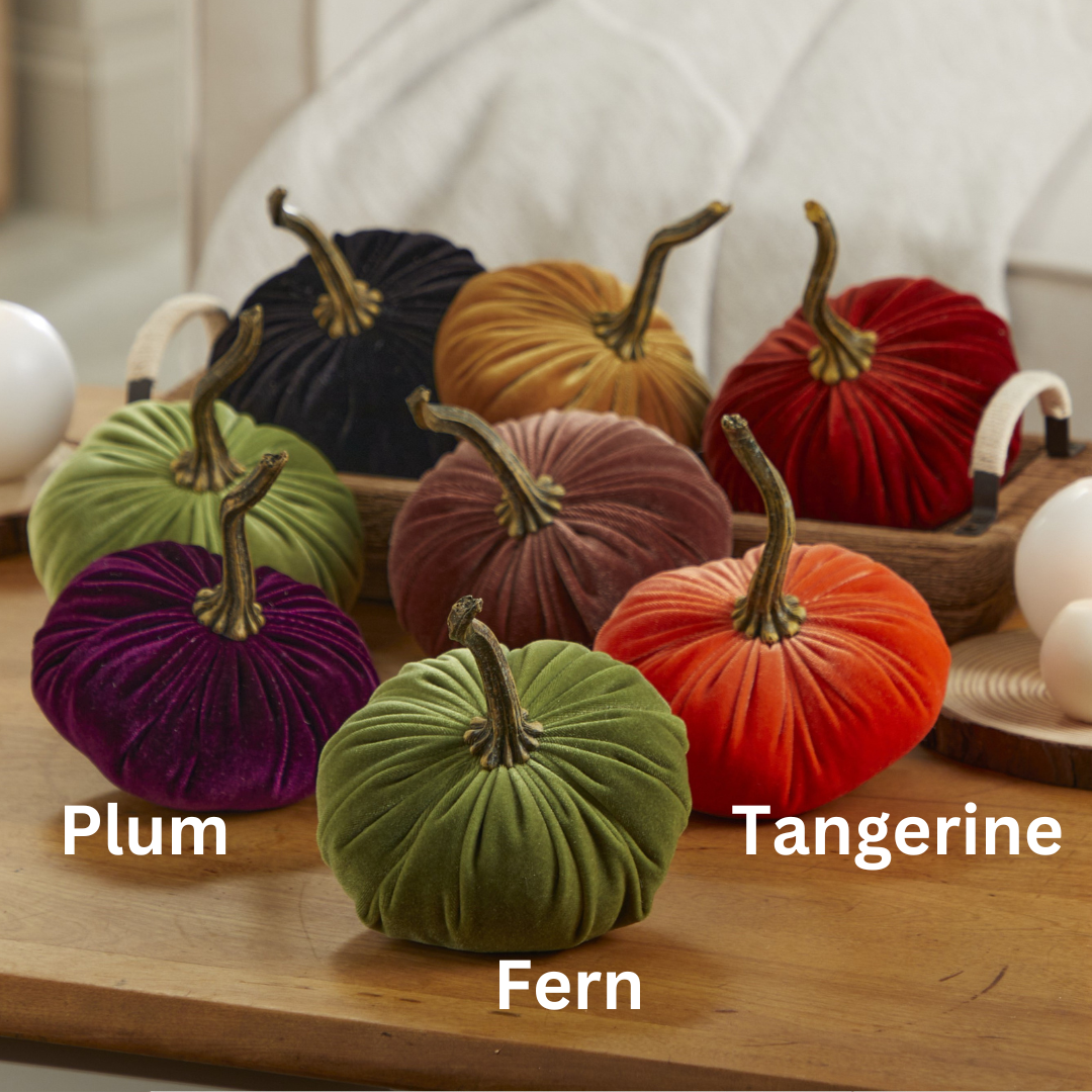 Pumpkin Small Velvet - Gold