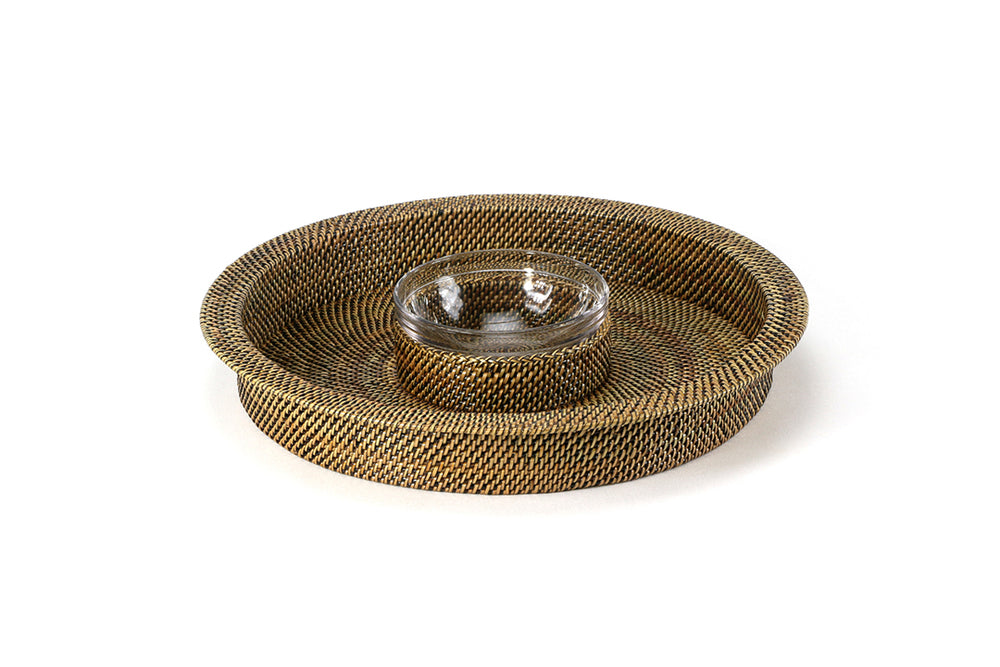 Chip & Dip, 16 Oz Glass Dish