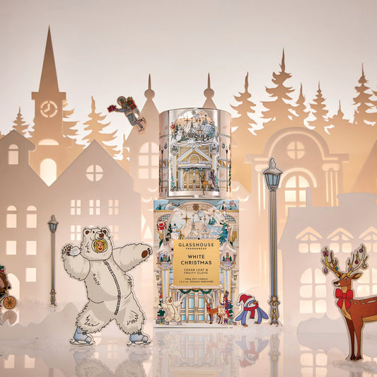 White Christmas Votive Candle