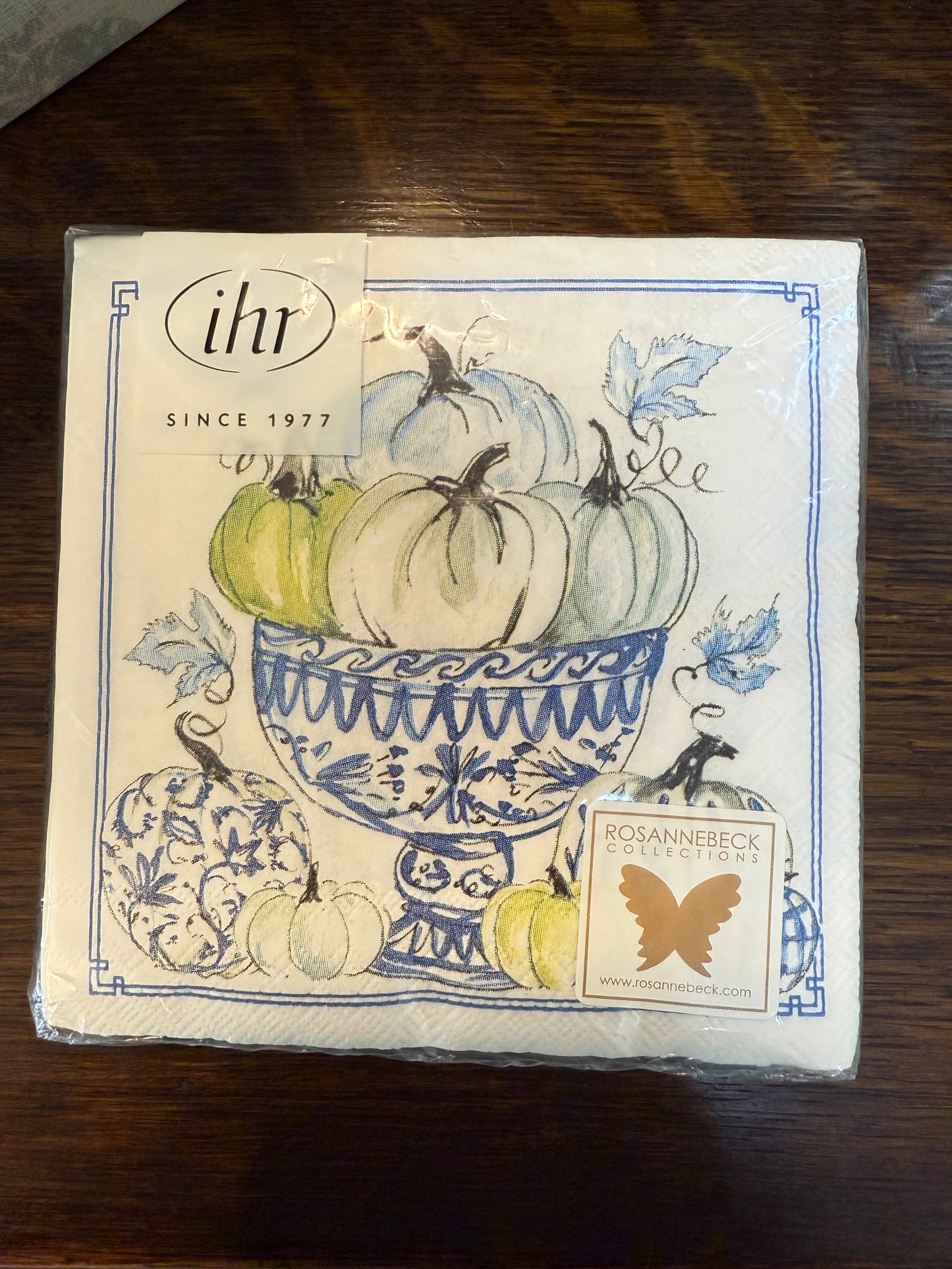 Chinoiserie Pumpkins Cocktail Napkin