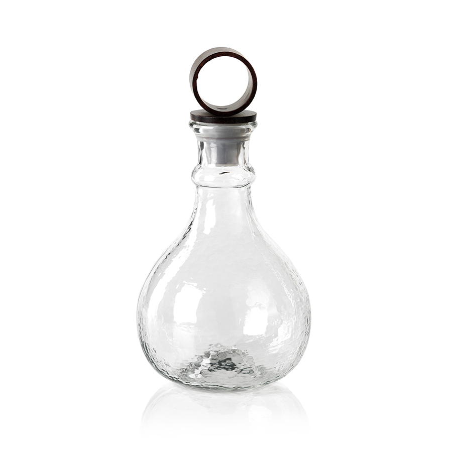 Hammered Glass Decanter
