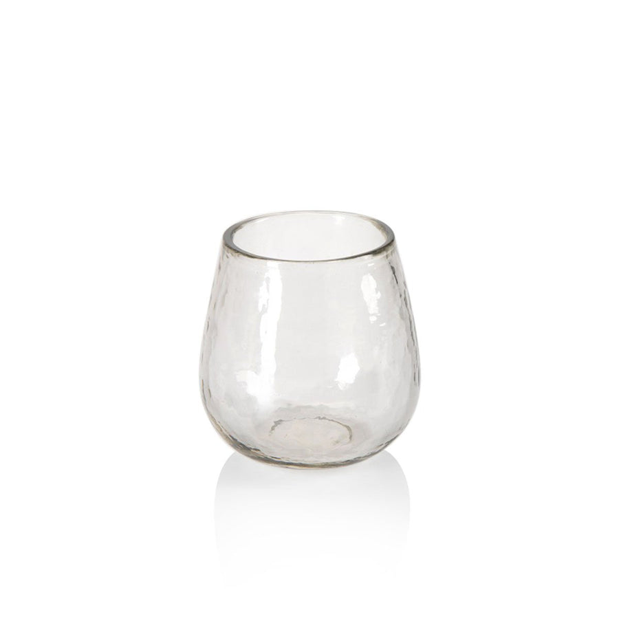 Hammered Stemless All Purpose Glass