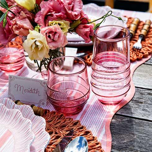 Amalia Acrylic Small Tumbler - Coral