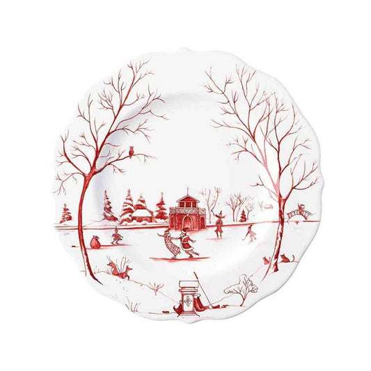Country Estate Winter Frolic Ruby - Dessert/Salad Plate
