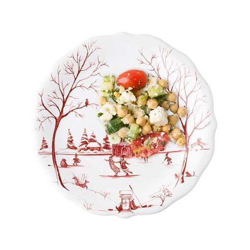 Country Estate Winter Frolic Ruby - Dessert/Salad Plate