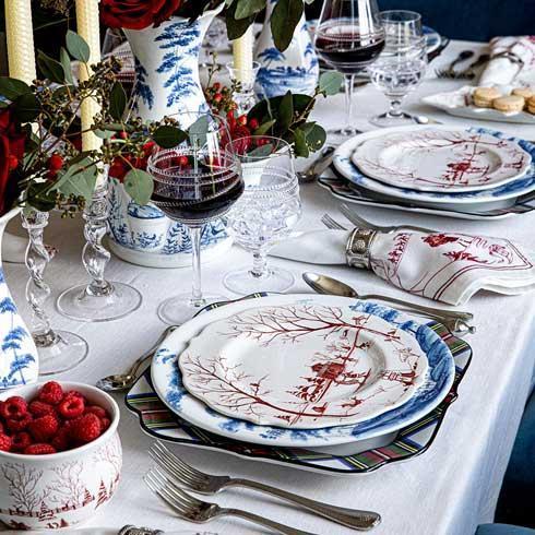 Country Estate Winter Frolic Ruby - Dessert/Salad Plate